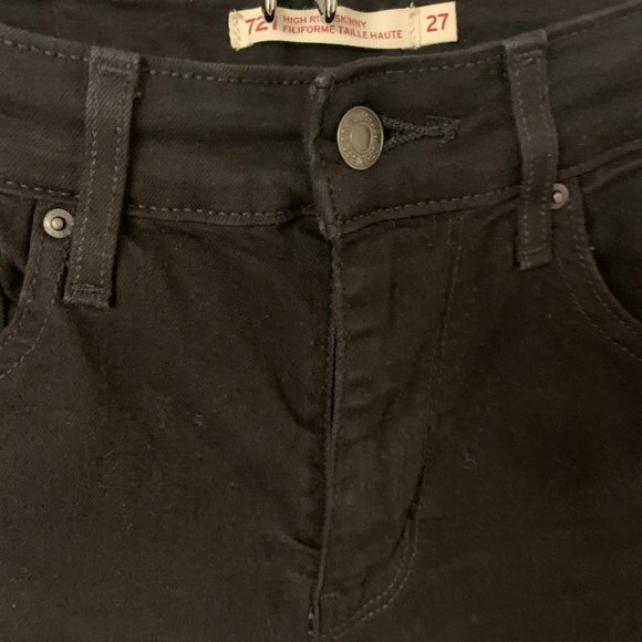 Levi's 721 High Rise Skinny (27) - Black - Picture 5 of 5